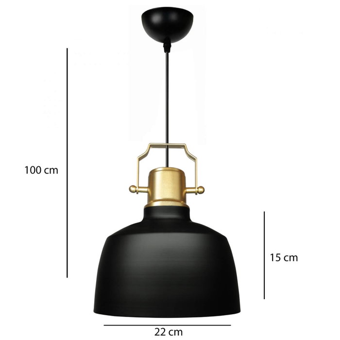 Opviq Lámpara de araña AYD-3724 Negro